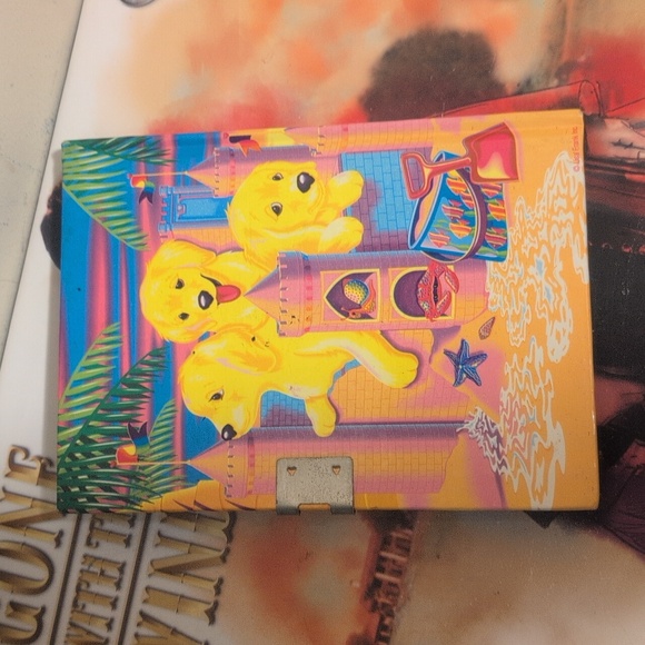 SOLD EB@Y Vintage 90's Lisa Frank Sandcastle Puppies Journal Diary W Lock No Key - Picture 3 of 5